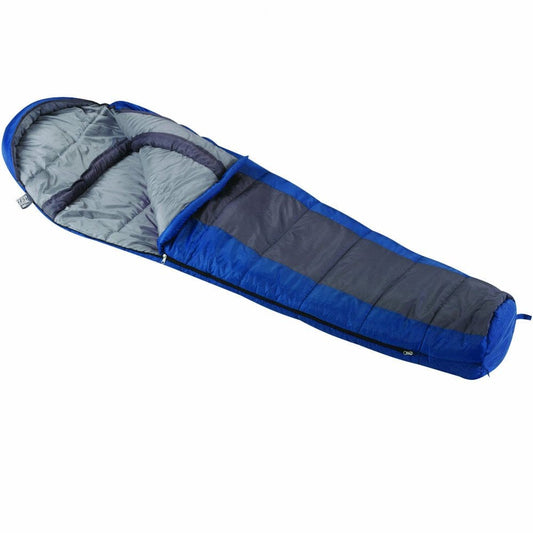 Wenzel Santa Fe 20-Degree Mummy Adult Sleeping Bag, Blue, 84"X33"