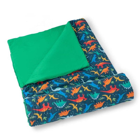 Wildkin Kids Original Sleeping Bag for Boys and Girls, Measures 57 X 30 Inches (Jurassic Dinosaurs Blue)