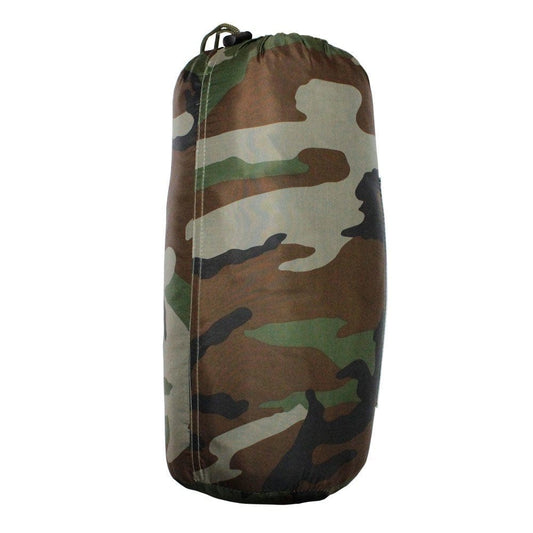 WOODLAND 86''L X 58''W G.I Style Poncho Liner Blanket Sleeping Bag Liner Rip-Stop Nylon W/ Pouch